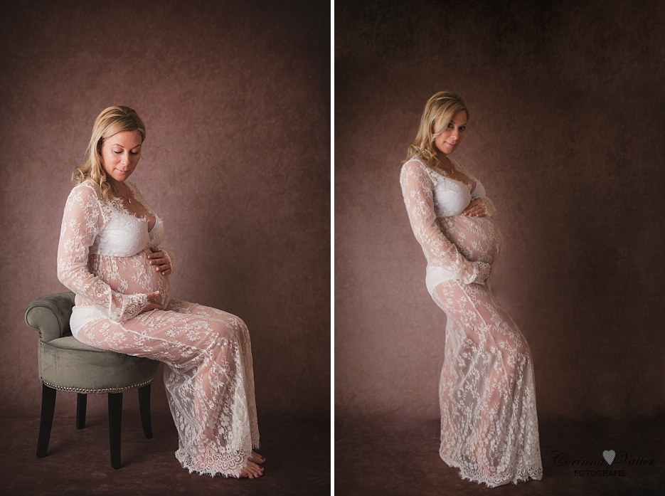 Babybauchshooting im Studio